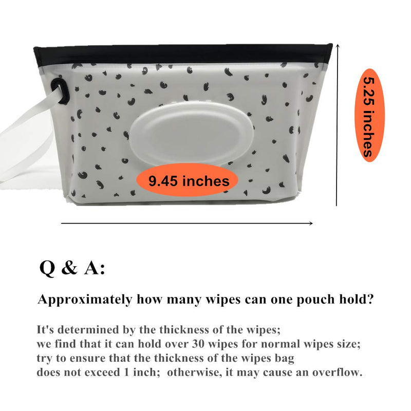 ULVBABI Portable Wet Wipe Pouch Dispenser, Reusable Baby Diaper Wipe Holder, Refillable Personal Travel Clutch Dispenser Holder | Keeps Wet Wipes Moist [3-Pack] - NewNest Australia
