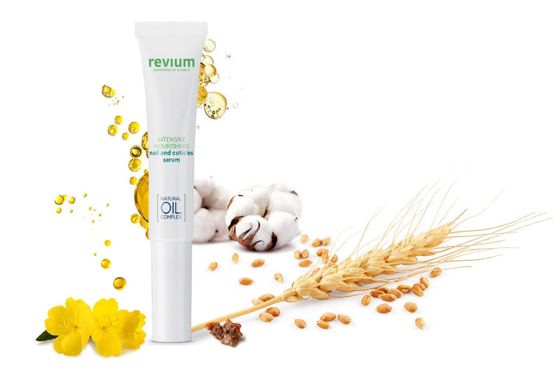 Revium Intensive Nourishing Nail And Cuticles Serum, Specialist Care Product With Myrrh, Cotton, Almond, Canola And Wheat Germ Oils, Eriched With Vitamins (A, E, F, and C), Lecithin, 7ml - NewNest Australia