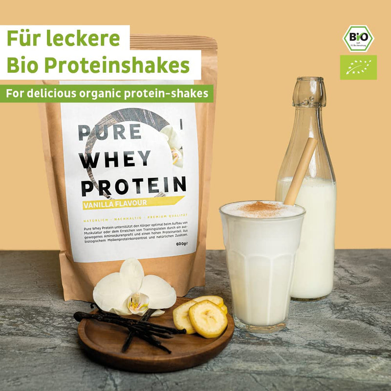 Fairprotein Organic Whey Protein Powder, Organic Protein Powder From Germany, High-Quality Protein Shakes, Organically Certified, For Men And Women, 650 G Premium Whey Protein Powder Without Soy - NewNest Australia