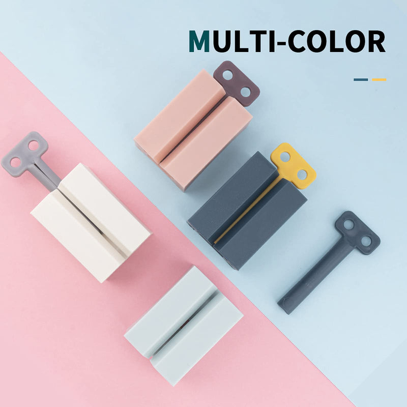 Y-Kelin 4 Pieces Toothpaste Squeezer, Rolling Tube Toothpaste Squeezer With Frosted Handles, Toothpaste Holder, Stand Bathroom Organizer, Save Toothpaste And Creams (4 Colors) (4 Packs) - NewNest Australia