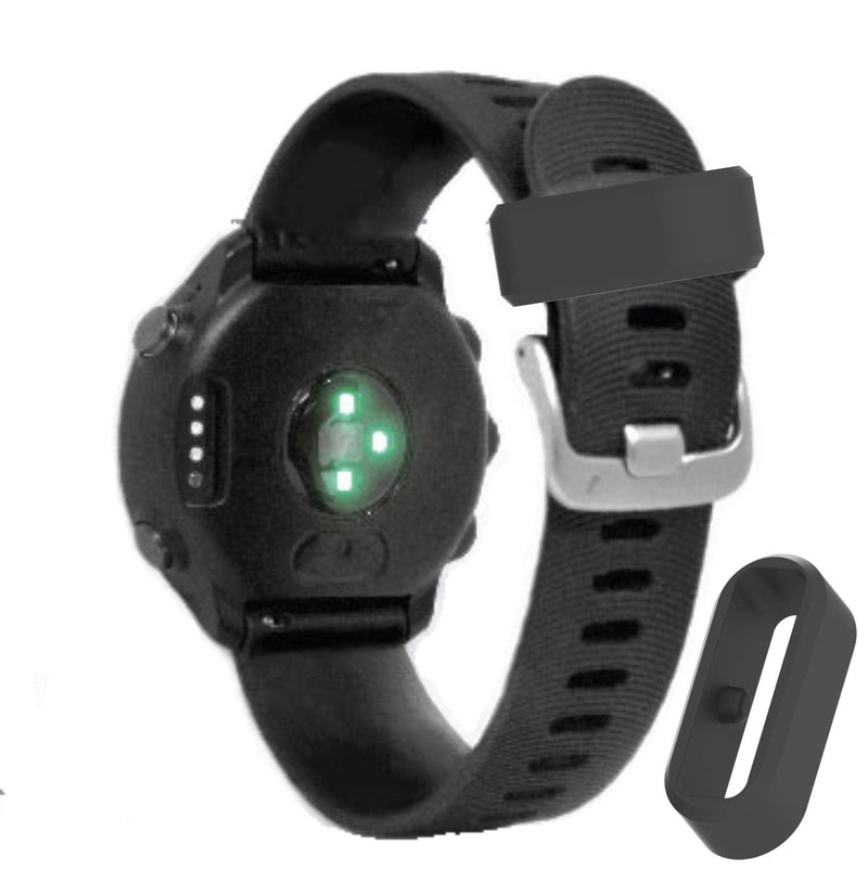 Fastener Ring Compatible for Garmin Vivoactive 3/Venu/Forerunner 645 245/Vivomove,Vivomove HR,Vivomove 3/Fenix 6S Fenix 5S Bands(Pack of 6) Silicone Connector Security Loop for Galaxy Watch Active 2 6-black - NewNest Australia