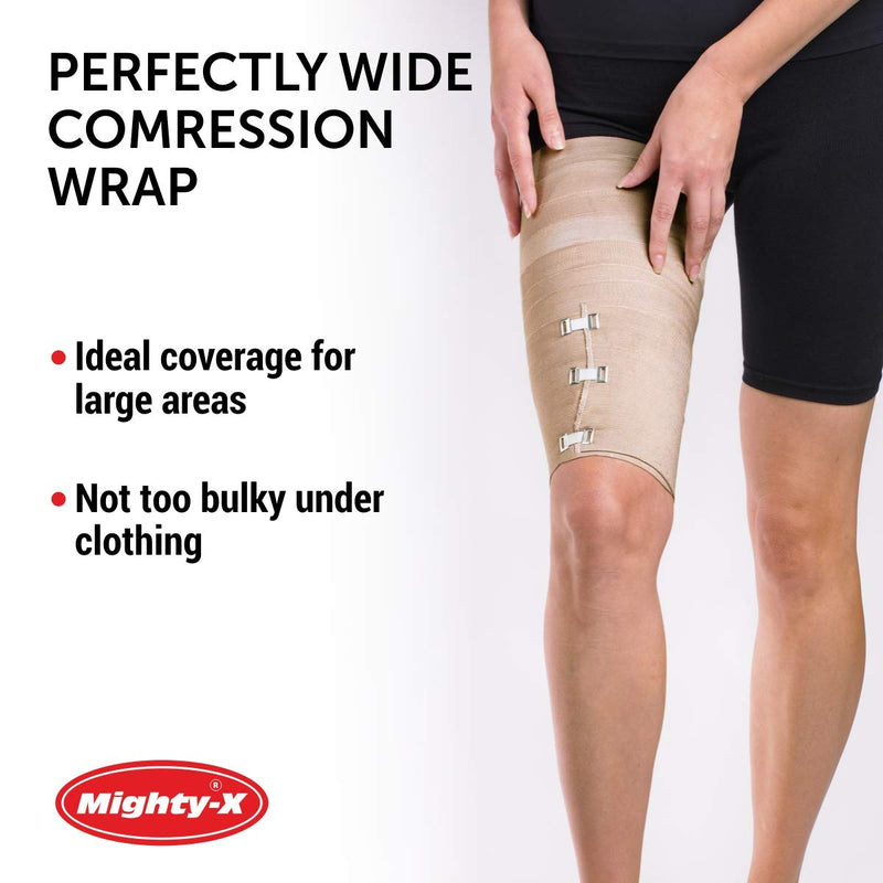 Premium Elastic Bandage Wrap - 2 Pack + 18 Extra Clips - Wide (6 inch) Compression Bandage - Stretches up to 15ft in Length - NewNest Australia
