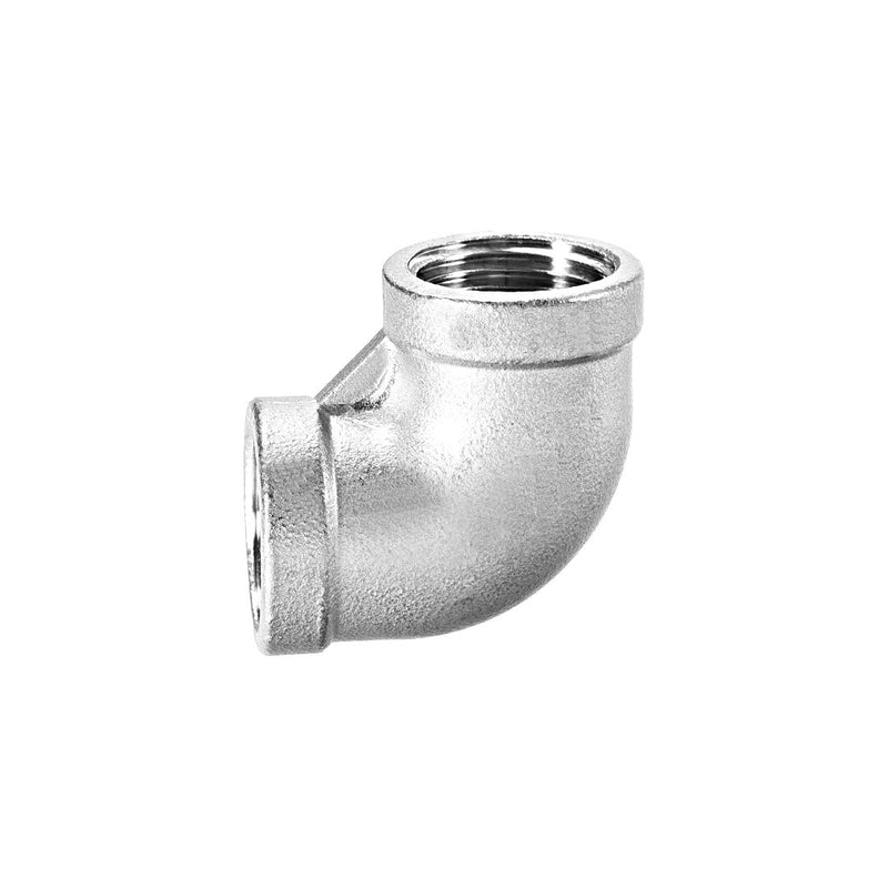 uxcell Stainless Steel 316 Cast Pipe Fitting 90 Degree Elbow 3/4 BSPT Female X 3/4 BSPT Female Thread - NewNest Australia