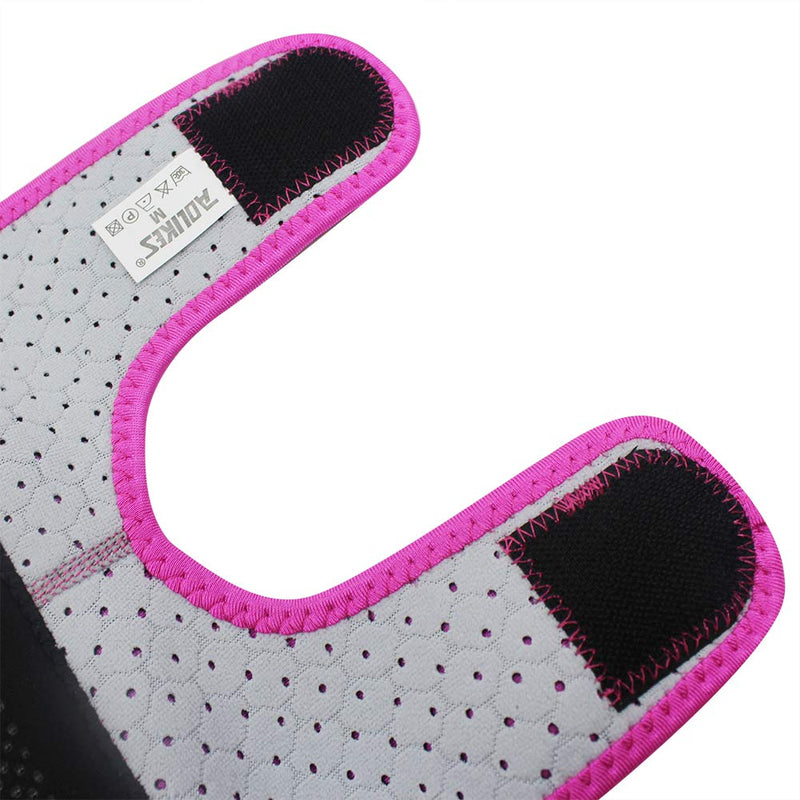 JUMISEE (2PCS) Kids Adjustable Knee Pad, Anti-Slip Padded Sponge Knee Brace Breathable Flexible Elastic Knee Support for Football Volleyball Dance Skating Basketball Sports S (4-6 Years Old) Fuchsia - NewNest Australia