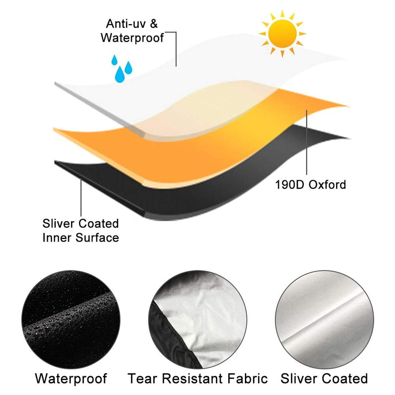 Mobility Scooter Cover, 190D Oxford Heavy Duty Waterproof Wheelchair Storage Cover with Storage Bag All-Weather Outdoor Protection Cover for Most Mobility Scooter (170x61x117cm) 170x61x117cm - NewNest Australia