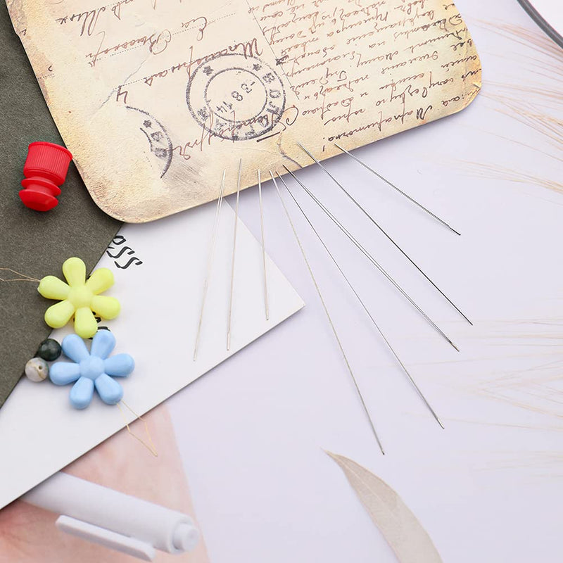 8Pcs Beading Needles, 4 Sizes Embroidery Needle Extra Fine Thin Beading Needles Big Eye Beading Needles, Long Straight Needles Bead Needles Hand Sewing Needles with 3Pcs Threaders 8Pieces - NewNest Australia