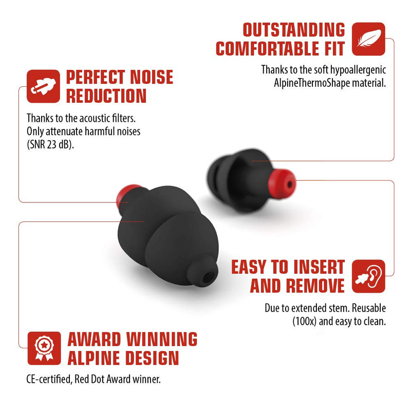 Alpine WorkSafe Ear Plugs Hearing Protection for DIY and Work - Reduce Machine noises and protect ears from Dust - Free Safety Cord - Comfortable Hypoallergenic Material - Reusable earplugs Single - NewNest Australia
