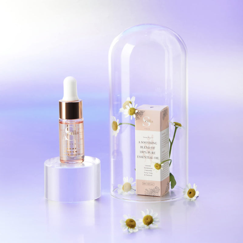 Scilla Rose Inner Peace-Pure Essential Oil Blend 10ml Total De-Stress Aromatherapy Diffuser Oil - 100% Natural and Organic with Lavender, Patchouli, Ylang-Ylang, Sandalwood Oils ‎the Inner Peace Oil 10ml (Pack of 1) - NewNest Australia