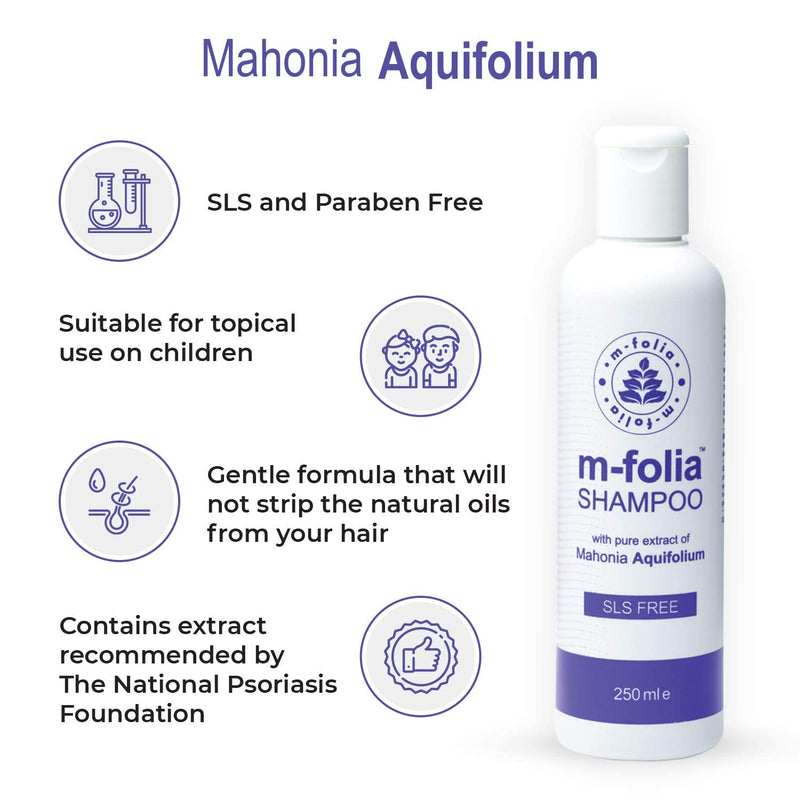 M-FOLIA Psoriasis Shampoo Dual Pack 2 x 250ml Shampoo is Specially Formulated to Help Rejuvenate, Soothe & Clear the Scalp of Psoriasis, Eczema, Derma and Related Dry Scalp Conditions 2 Pack - NewNest Australia