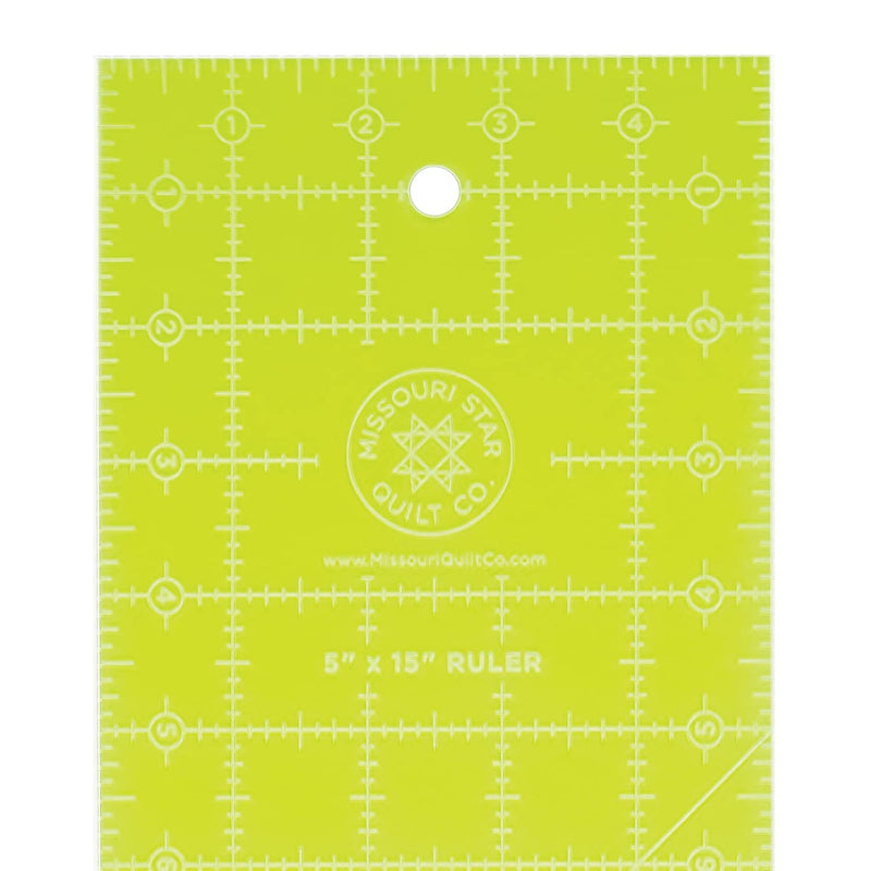 Acrylic Quilting Ruler, 5” x 15” | Large Ruler for Sewing, Measuring and Cutting Quilt Fabric | Straight Edge Tool for Layer Cakes, Charm Pack Quilts, and DIY Craft Projects - NewNest Australia