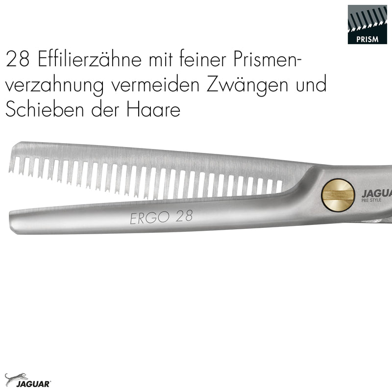 JAGUAR modeling scissors PRE STYLE ERGO 28 5.5" | texturing scissors with 28 thinning teeth in classic design | matt finish | Made in Germany - NewNest Australia