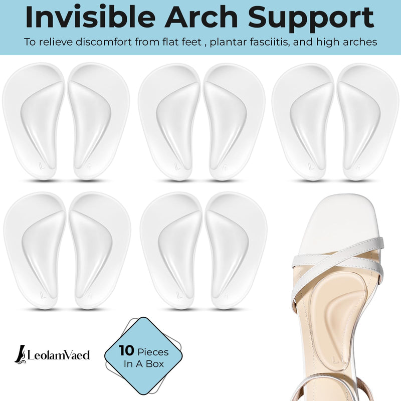 Arch Support Reusable Arch Support Shoe Insoles For Relief Of Plantar Fasciitis, Self-Adhesive Flat Foot Insoles, Orthopedic Insoles To Relieve Foot Pressure - 5 Pairs - NewNest Australia