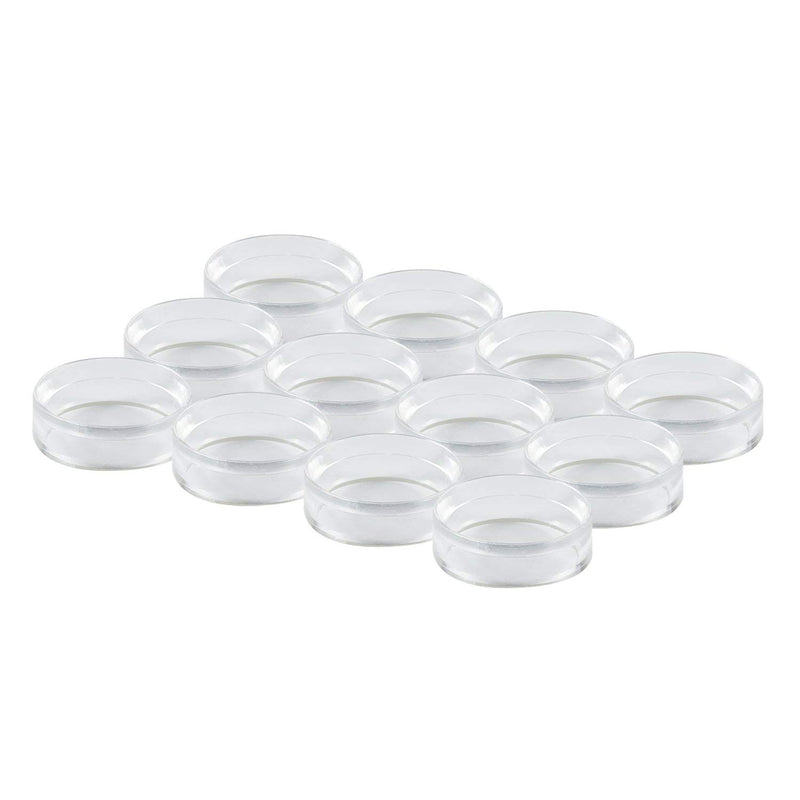 NewNest Australia - Houseables Baseball Display, Stand Ring for Ball, 12 Pack, Clear, 1.6” D x ½ H, 1 5/8”, Acrylic, Softball Displays, Baseballs Holder, Stone Egg Stands, Round Pedestal Rack, Beveled Rings, Balls Case 1 5/8 Inch 