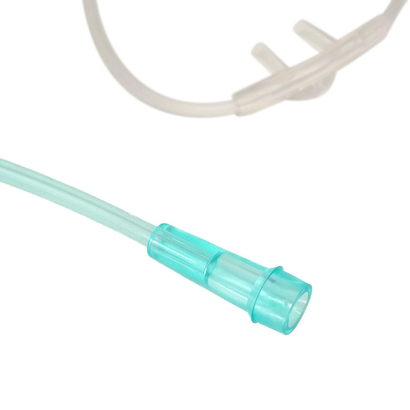 Healva 10 Pack High-Flow Soft Nasal Oxygen Cannula, Standard Connector 6.6 Feet, Green Tubing - NewNest Australia