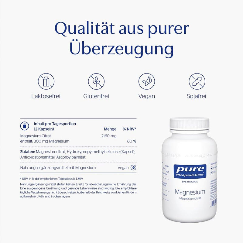 Pure Encapsulations Magnesium Magnesium Citrate Capsules, 180 S - NewNest Australia