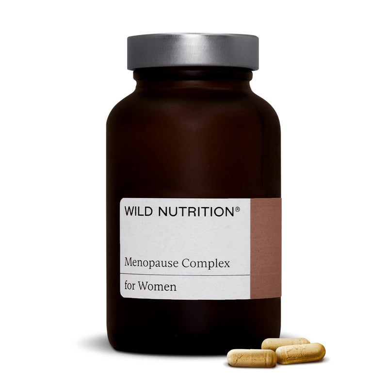 WILD NUTRITION Menopause Complex | Menopause Supplements to Support Hormonal Balance for Women | Magnesium, Ashwagandha, and Turmeric to Promote Healthy Bones, Muscles, and Joints | 60 Capsules - NewNest Australia