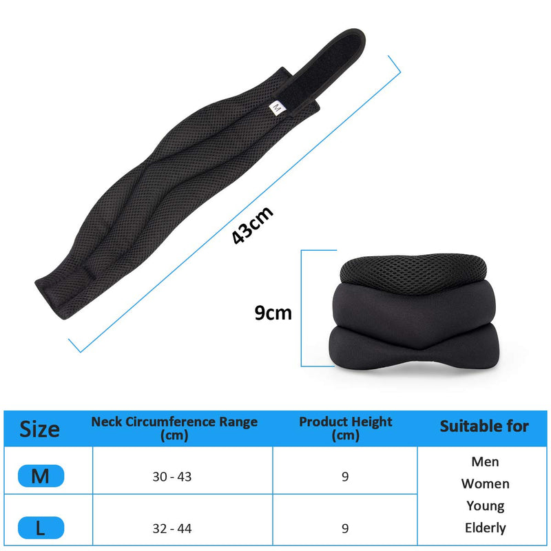 Neck Support For Relief Of Neck Pain And Pressure, Soft Foam Cervical Support That Stabilises The Vertebrae - Suitable For Travel, Sleeping Work, Men And Women (L) - NewNest Australia