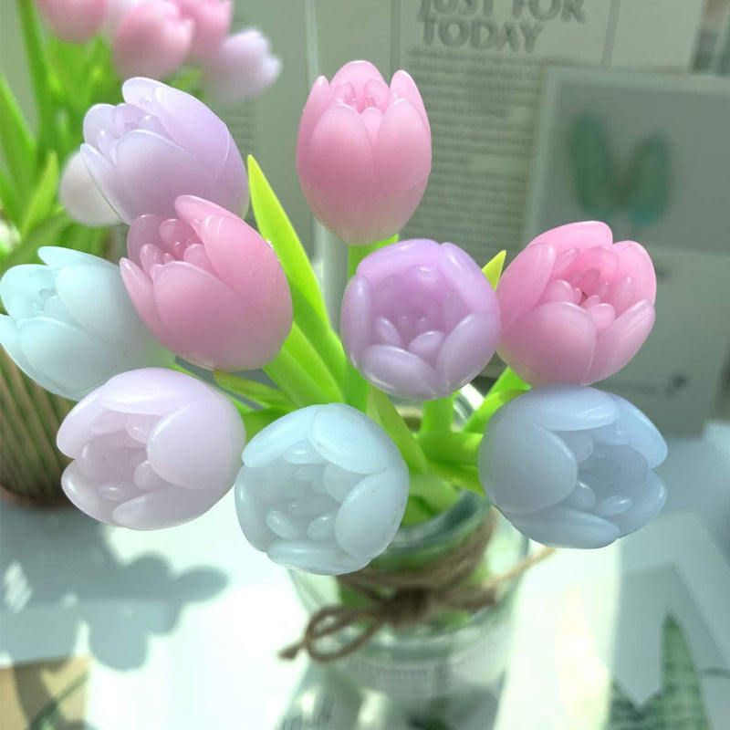 Yarachel Color Changing Flower Pens - Pack of 30 Ballpoint Pens Creative Gel Ink Rollerball Pen for School Home Office Stationery Store Kids Girls Gift, Black 0.38mm (Tulip) Tulip - NewNest Australia