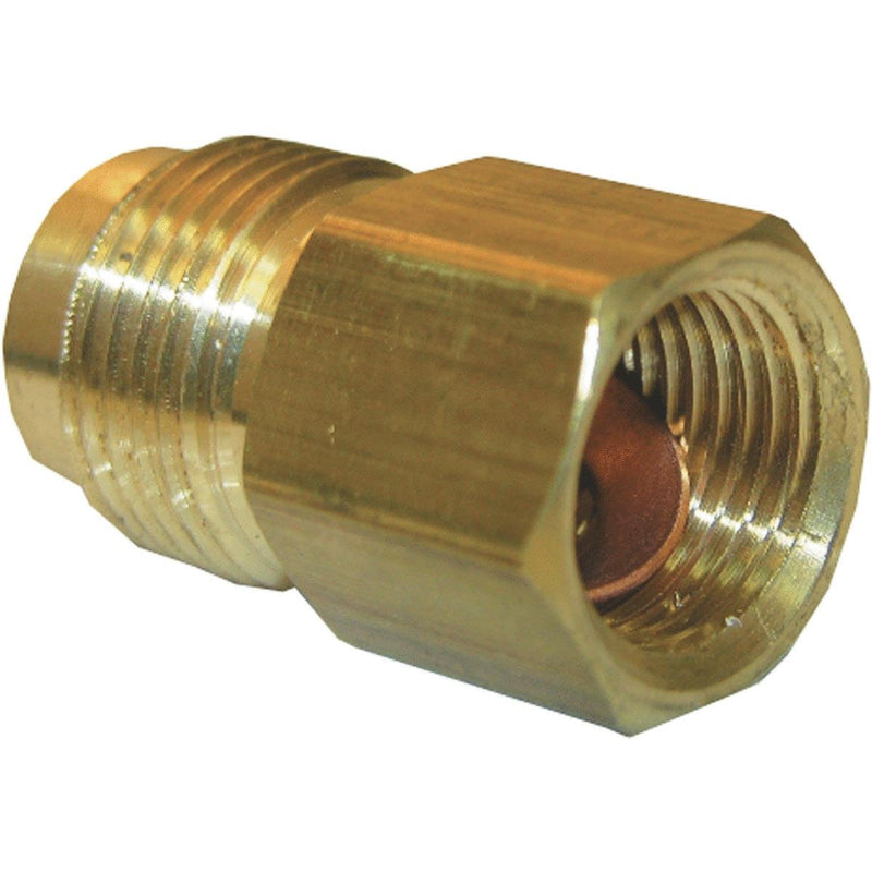 LASCO 17-5833 3/8-Inch Female Flare by 1/2-Inch Male Flare Brass Adapter 1 Pack - NewNest Australia