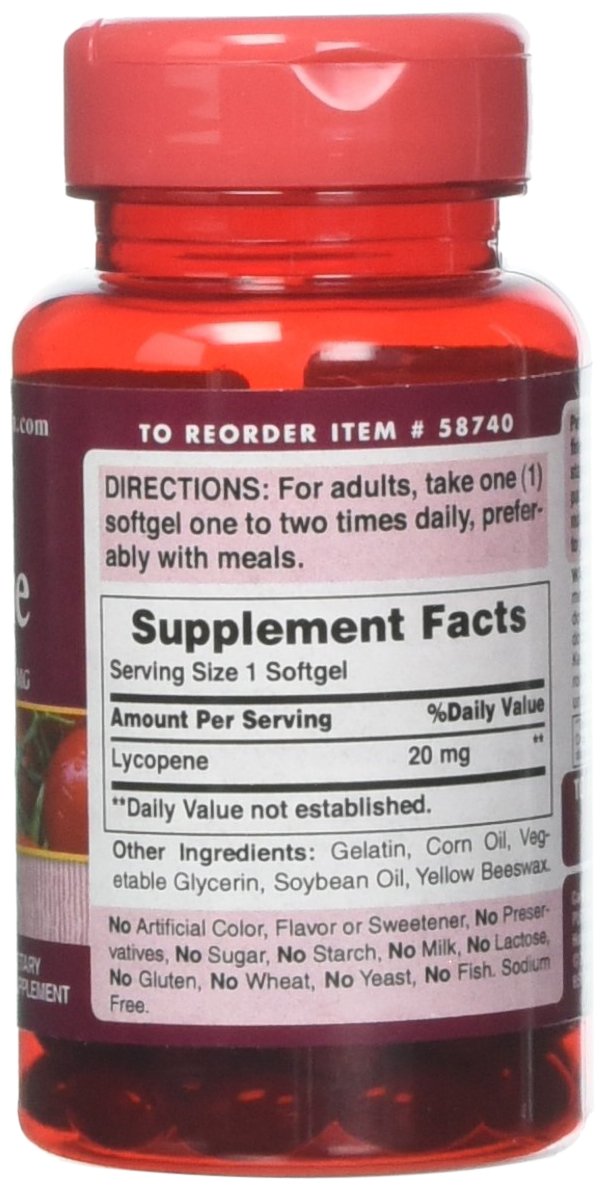 Lycopene 20 Mg, Promotes Prostate and Heart Health, 60 Count by Puritan's Pride - NewNest Australia