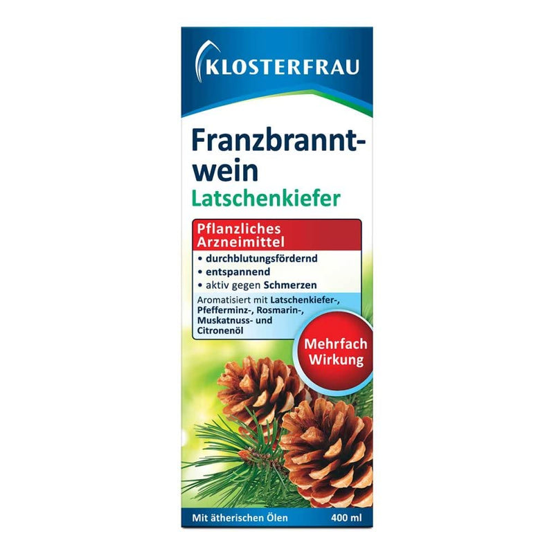 Klosterfrau Rubbing Alcohol Mountain Pine | Dosing Bottle 400 Ml | Relieves Pain, Promotes Blood Circulation, Relaxes Muscles | For Muscle And Joint Pain & Blunt Injuries - NewNest Australia