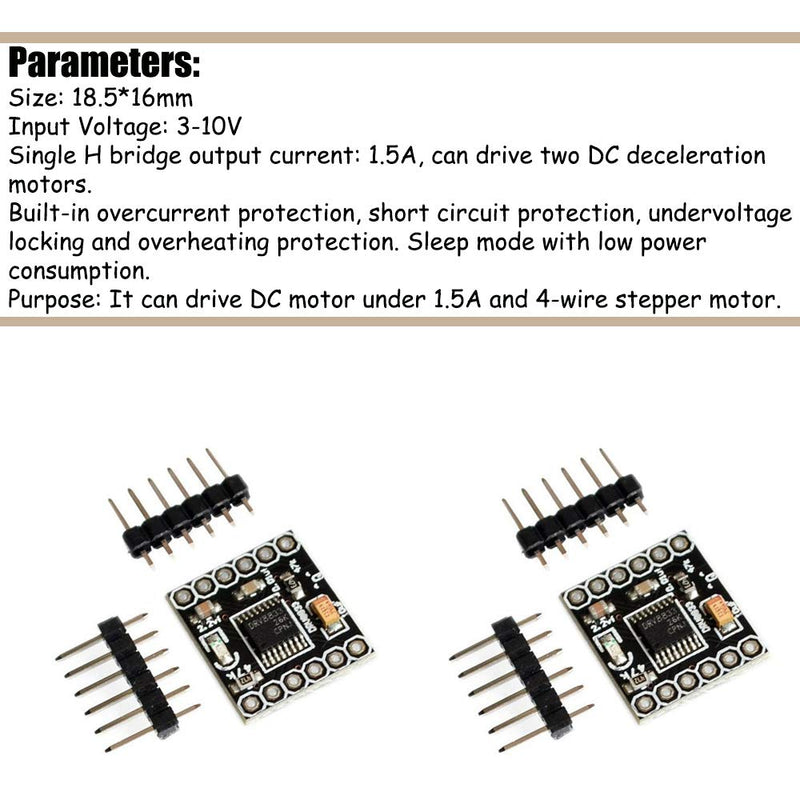 KOOBOOK 2Pcs DRV8833 Motor Drive Module 1.5A Dual H Bridge DC Gear Motor Driver Controller Board - NewNest Australia