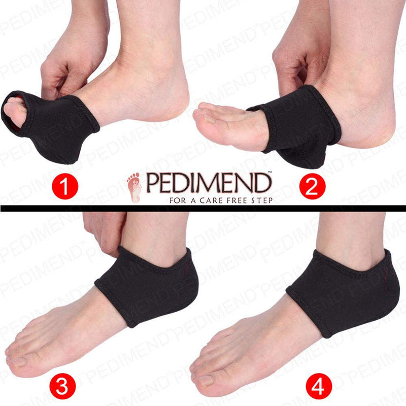 Gel Heel Protectors For Plantar Fasciitis, Heel Compression Socks, Cracked Heel Protectors Cushion Cups By PEDIMEND™ 2 Plantar Fasciitis Foot Heel Arch Sleeve - PAIR - NewNest Australia