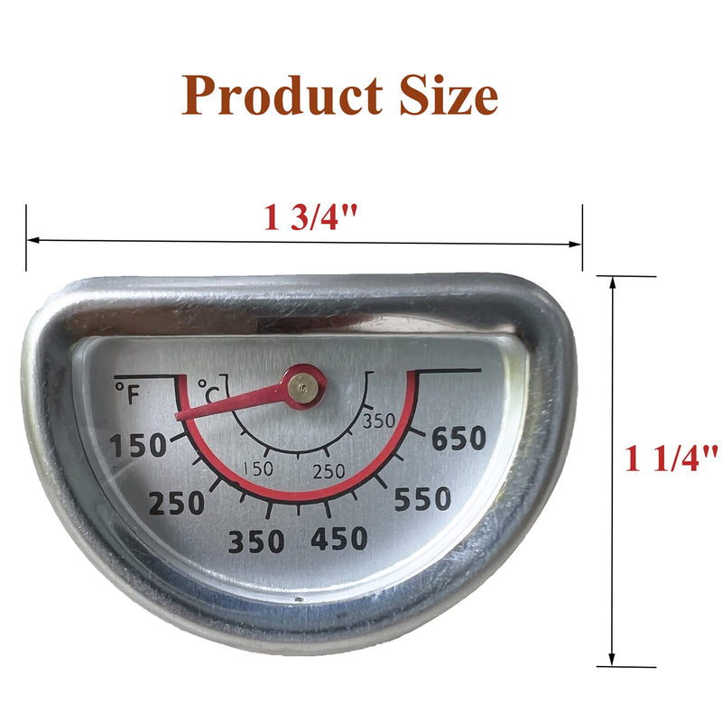 Hiorucet Grill Lid Thermometer Heat Indicator Replacement for Charbroil 463241314, 463241313, 463241413 Grill Model, BBQ Grill Temperature Gauge Replacement Part for Char-Broil 463241414, 463241013. - NewNest Australia