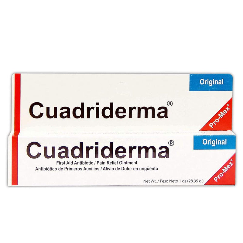 Cuadriderma Original, First Aid Antibiotic, Minor Cuts and Burns Protection Ointment, 1 Oz, Tube. - NewNest Australia