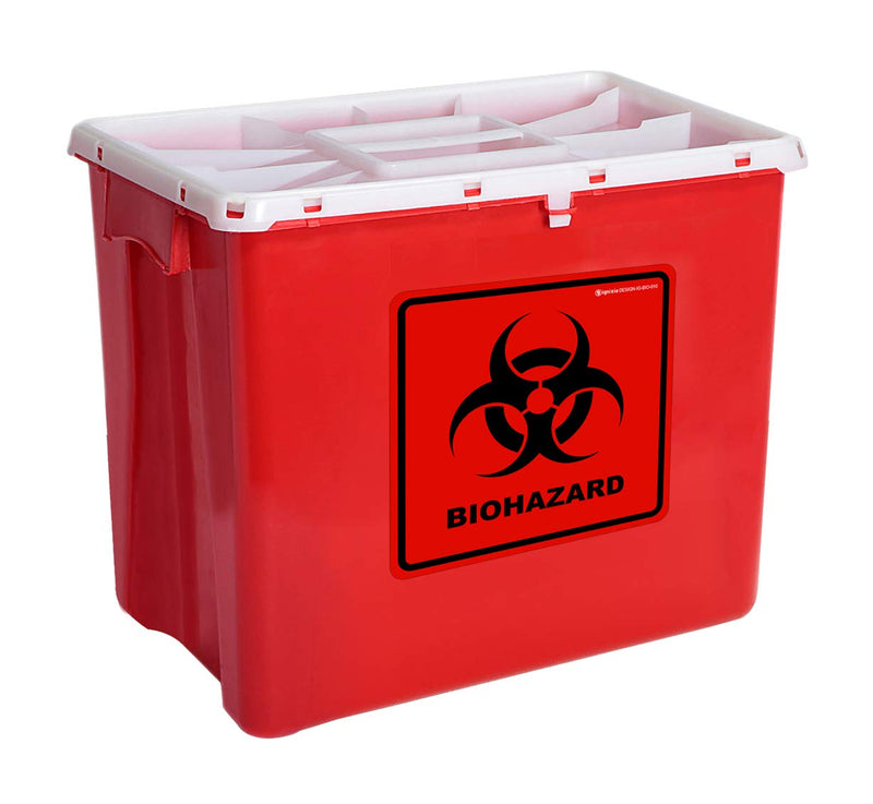 Biohazard Stickers- 5.5" x 5.5" Biohazard Labels (Pack of 10) - UV Coated Label- Biohazard Warning Sign for Labs, Hospitals and Industrial Use Universal Biohazard Symbol by Ignixia - NewNest Australia