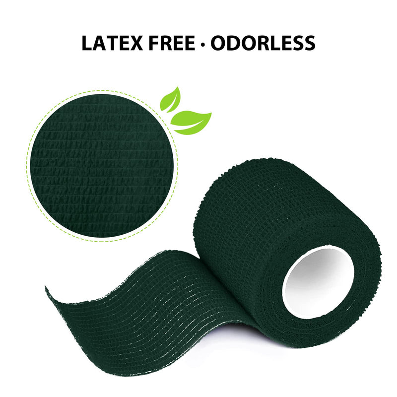FriCARE Nonwoven Self-Adhesive Bandage, Self-Adherent Cohesive First Aid Medical Wrap, Elastic Athletic/Vet Tape for Wrist 2 Inches Wide 2 Inch x 5 Yards Hunter Green - NewNest Australia