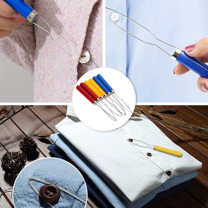 DHinkyoung 2 Pcs Button Hooks One Hand Buttons Aids Bright Dressing Aid Device Tool Button Assist Devices with Comfort Grip Handle for Arthritis, Independent Living(Random Colors) - NewNest Australia