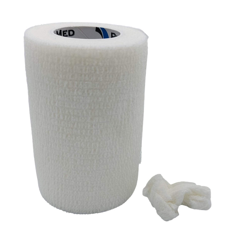 Pintomed Self-Adhesive Bandage Stretched - 10 X White Bandages Rolls - 7.5 Cm X 4.5 M Cohesive Bandage Bandage Fixation Bandage Self-Adhesive Health Plaster Sports Tape Piece For Wrist Leg Arm Vet - NewNest Australia