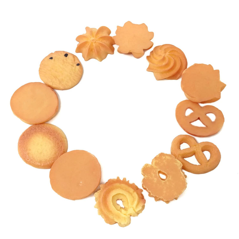 Honbay 12PCS Fake Cookies Artificial Biscuits Simulation Realistic Dessert Crackers Food for Home Kitchen Decoration Display Props Model (6 Style) - NewNest Australia