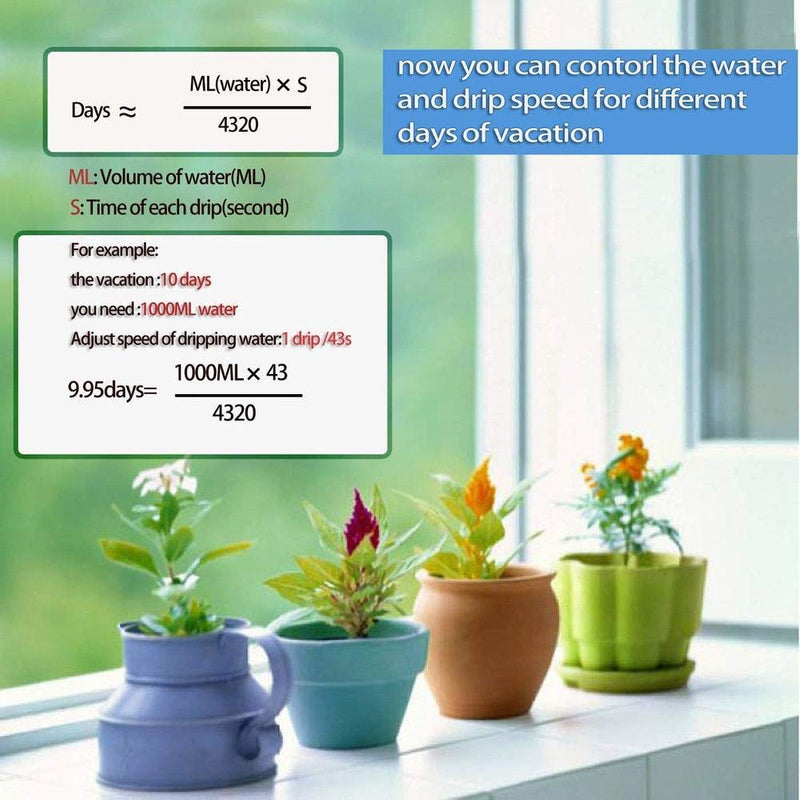 Hot Self Watering Spike Slow Release Vacation Plants Watering System Automatic Watering Devices for Wine Bottle Small Plastic Water Bottle Irrigation Stake for Outdoor Indoor Plants Tree Style 1（12 PCS） - NewNest Australia