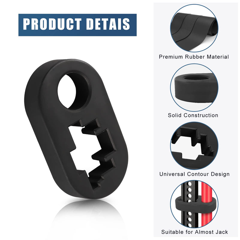 TaoTazon Handle Keeper, Rubber Hi Lift Jack Accessories, Rust-Resistant Hi-Lift Jack Handle Keeper, Upgrade Handle Bar Protector for High Lift Jack in Place Black - NewNest Australia