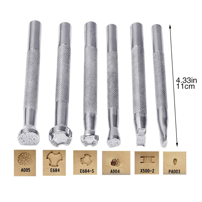 Jupean Leather Stamping Tools, Leather Working Saddle Making Stamps Set Special Shape Stamp Punch Set Carving Leather Craft Stamp Handmade Art Tools - NewNest Australia