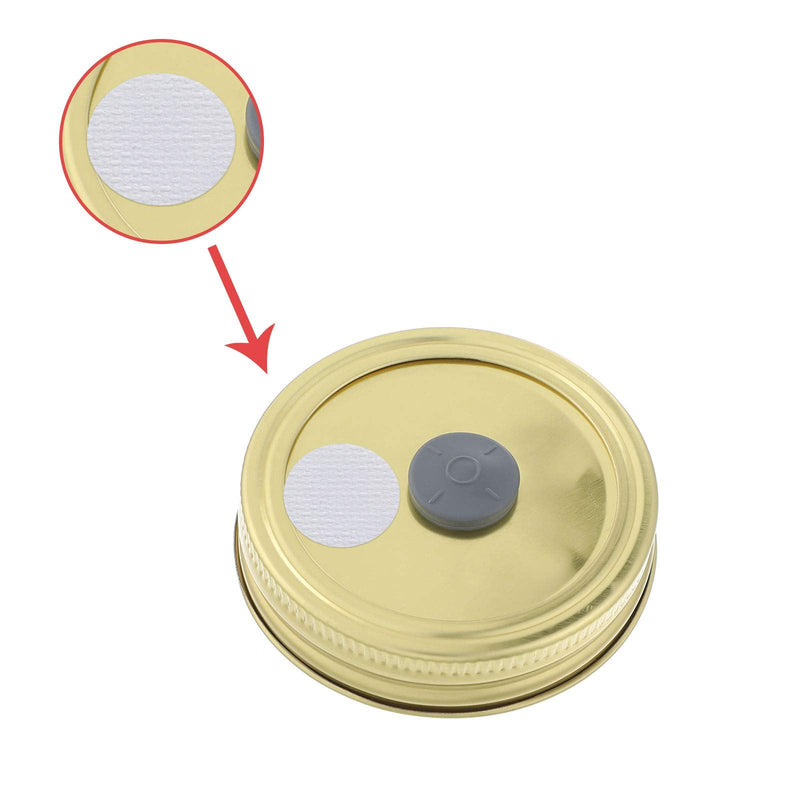 Synthetic Filter Paper Stickers 20 mm 0.3 μm Filter Disc Mushroom Applied Under Wide Mouth Jar Lid for Mushroom Cultivation (64) 64 - NewNest Australia