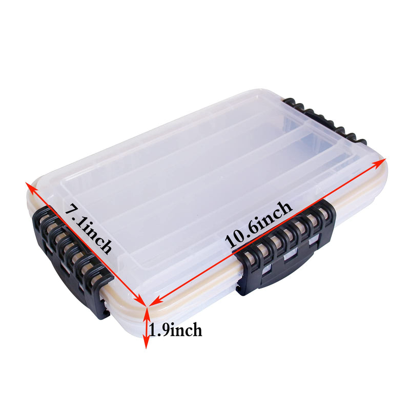 Transparent Airtight Fishing Tackle Box 3600/3700 Tackle Box Waterproof Sunscreen Fishing Tackle Storage Tackle Box Organizer Ruisheng AT (3600×1)… 3600×1 - NewNest Australia