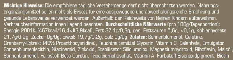 proSan Cranberry-36 PAC (30 capsules) | 3x strong: 36 mg cranberry PAC + micronutrients for the bladder mucosa and a strong immune system | only 1 capsule daily | Quality from Germany - NewNest Australia