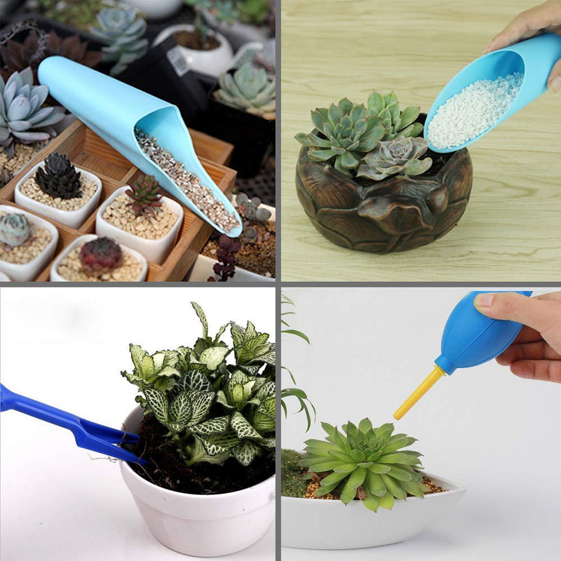 SONGZIMING 15 Pcs Succulent Plant Tools Set, Mini Garden Planting Watering Tool Kit for Succulent Miniature Gardening Plant Care 15Pcs - NewNest Australia