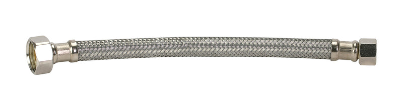Fluidmaster B1F09 Faucet Connector, Braided Stainless Steel - 3/8 Female Compression Thread x 1/2 F.I.P. Thread, 9-Inch Length - NewNest Australia