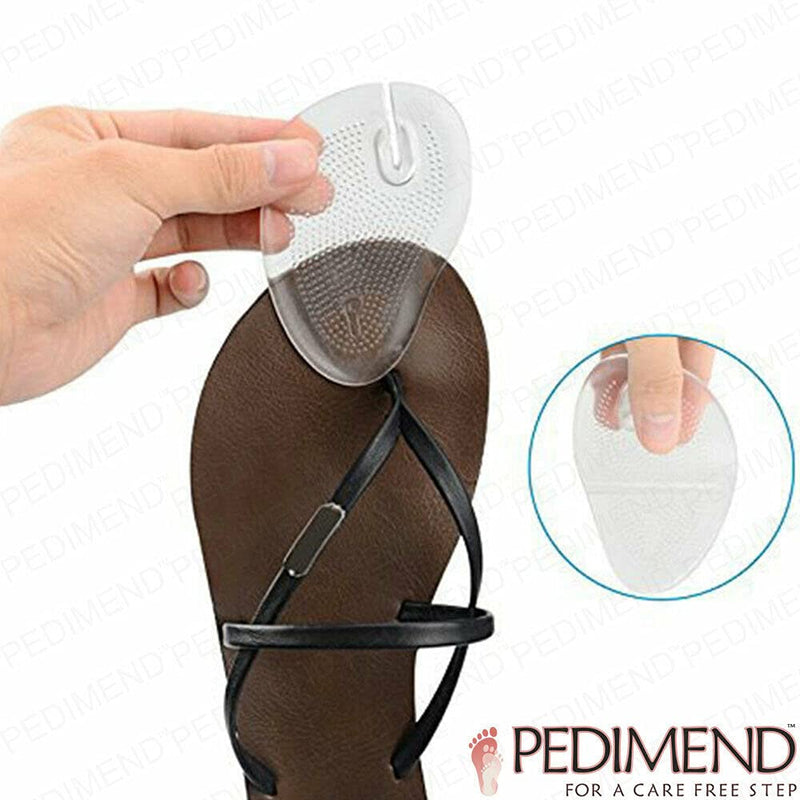 Pedimend Flip Flop Toe Thong Protectors Pads - 2 Pairs | Prevent Slipping Injury | Gel Toe Posts Cushion for Sandals | Insoles for Toe Post Sandals | Unisex Clear 4 Count (Pack of 1) - NewNest Australia