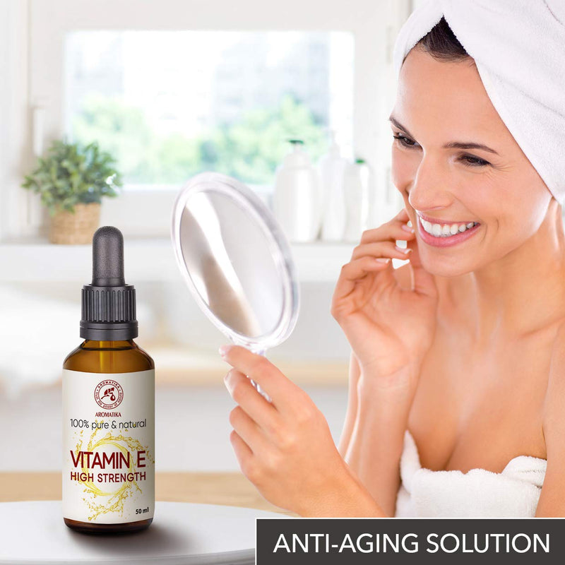 Vitamin E oil highly concentrated 50 ml - Vitamin E strong for face and body care - Tocopherol - Highly concentrated Vitamin E drops for Vitamin E oil - Natural antiaging Vitamin E - hair care - NewNest Australia