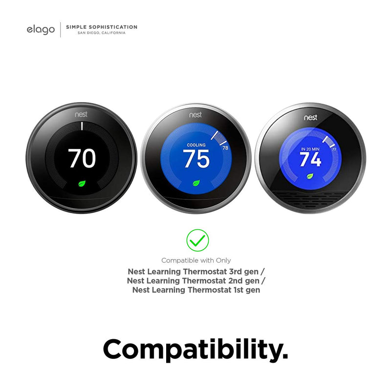 elago Wall Plate Cover Designed for Google Nest Learning Thermostat (Brass) - Compatible with Nest Learning Thermostat 1st/2nd/3rd Generation, Not compatible with 2020 models [US Patent Registered] Brass - NewNest Australia
