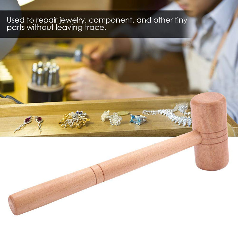 Hand Wood Hammer, Jewelry Making Tools, Wooden Hammer Jewelry Repair Making DIY Jeweler Tool for Gold Silver Platinums - NewNest Australia