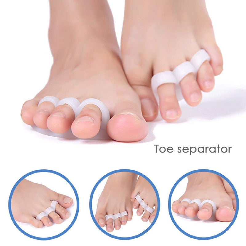 Pedimend Silicone GEL TOE SQUEEZING AVOIDING SEPRATOR (3PAIR) - Separates & Cushions Toes - Improves Balance & Foot Strength - Hammer Toe Corrector - Foot Care - NewNest Australia