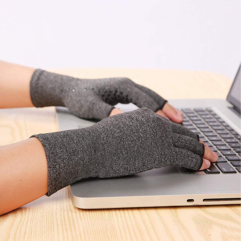 David Copper Compression Cotton Arthritis Gloves. Best Copper Infused Glove for Arthritis Hands, Arthritic Fingers, Carpal Tunnel, Computer Typing, Hand Support. Fingerless for Women and Men (Small) Small (1 Pair) - NewNest Australia