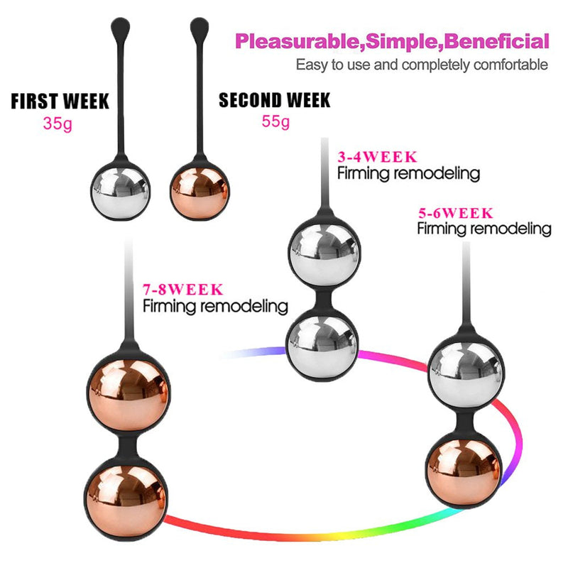 Kegel Exercise Weights - Bladder Control & Pelvic Floor Exercises - Set of 4 Premium Silicone Cones with Training Kit for Women: Beginners & Advanced - NewNest Australia