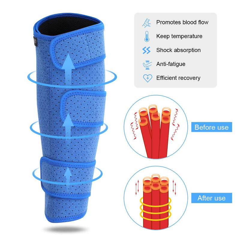 Calf Bandage Muscle Fiber Tear, Calf Bandage Adjustable Leg Guards, Breathable Shin Pads With Velcro Fastening, Adjustable Calf Support, Compression Calf Bandage - NewNest Australia